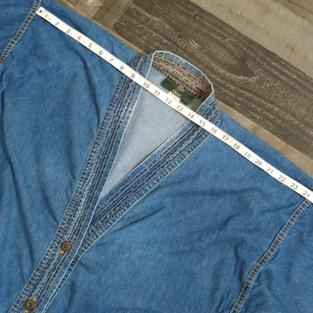 Vintage Orvis Jean Button Up Long Dress - Picture 7 of 12